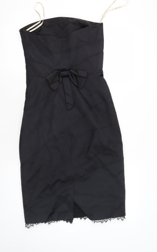 Karen Millen Women's Black Bodycon Dress Size 10