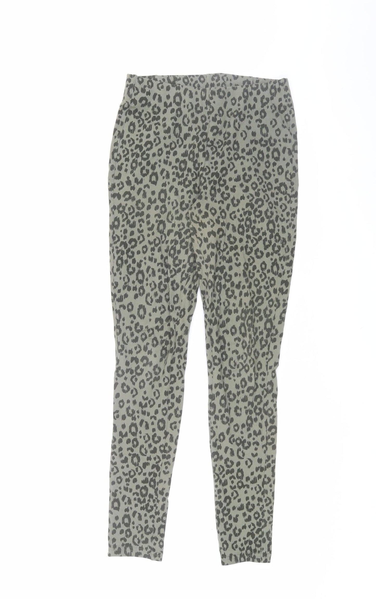 Joules Women's Green Animal Print Skinny Trousers