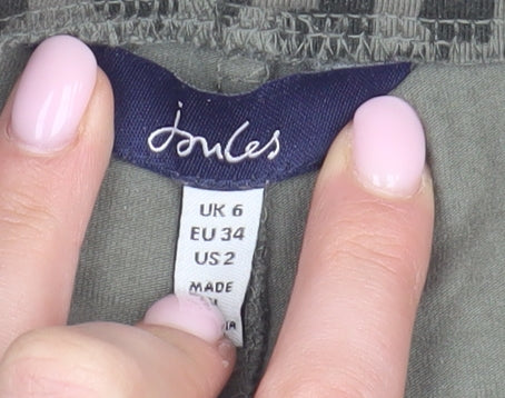 Joules Women's Green Animal Print Skinny Trousers