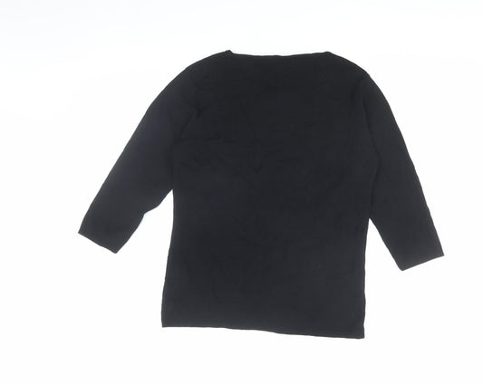 Donna Lewis Women's Black Knit Tunic L