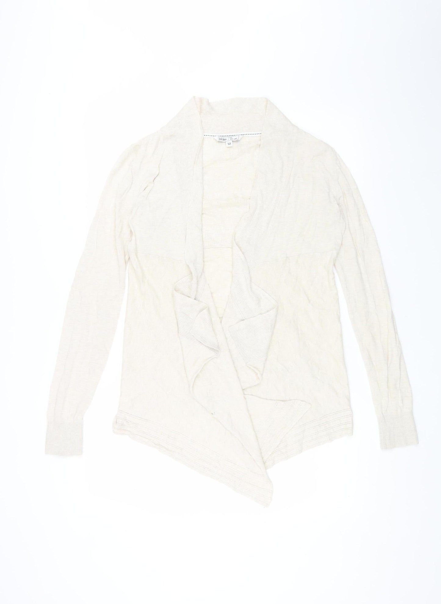 Fat Face Women's Ivory Cardigan Size 12, Classic Fit Jumper