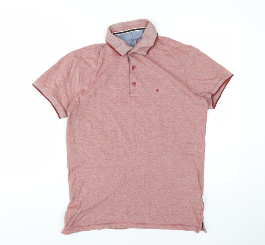 Wrangler Men's Red Polo Shirt L - Casual Short Sleeve