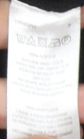 Brand and care label for French Connection Men's Black jumper M