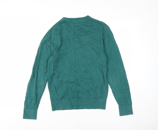 Tommy Hilfiger Green Pullover Men's S Casual Knit