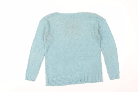 White Stuff Women's Blue Pullover Jumper Size 10