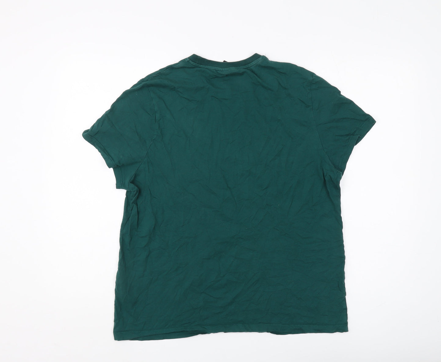 Disney Green T-Shirt, Mickey Mouse, Men's S, Graphic Print