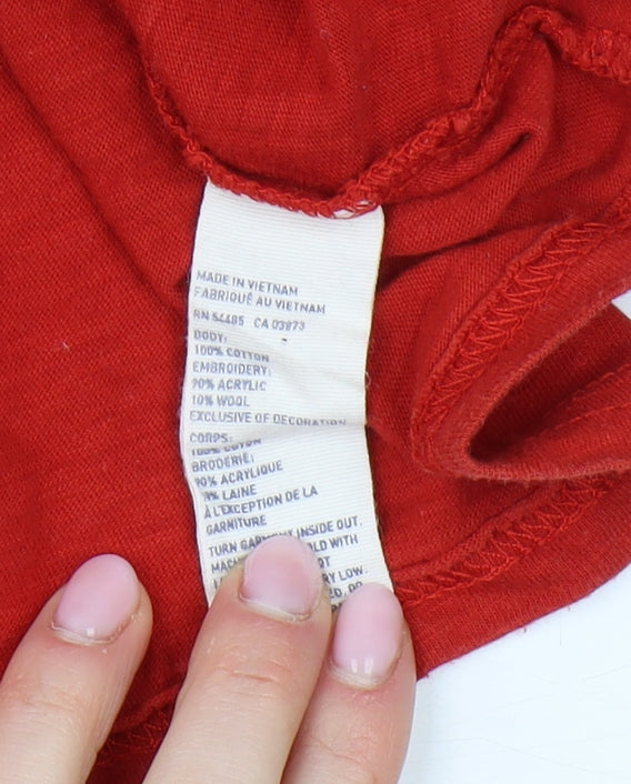 American Eagle Red Men's T-Shirt Size S Classic Fit