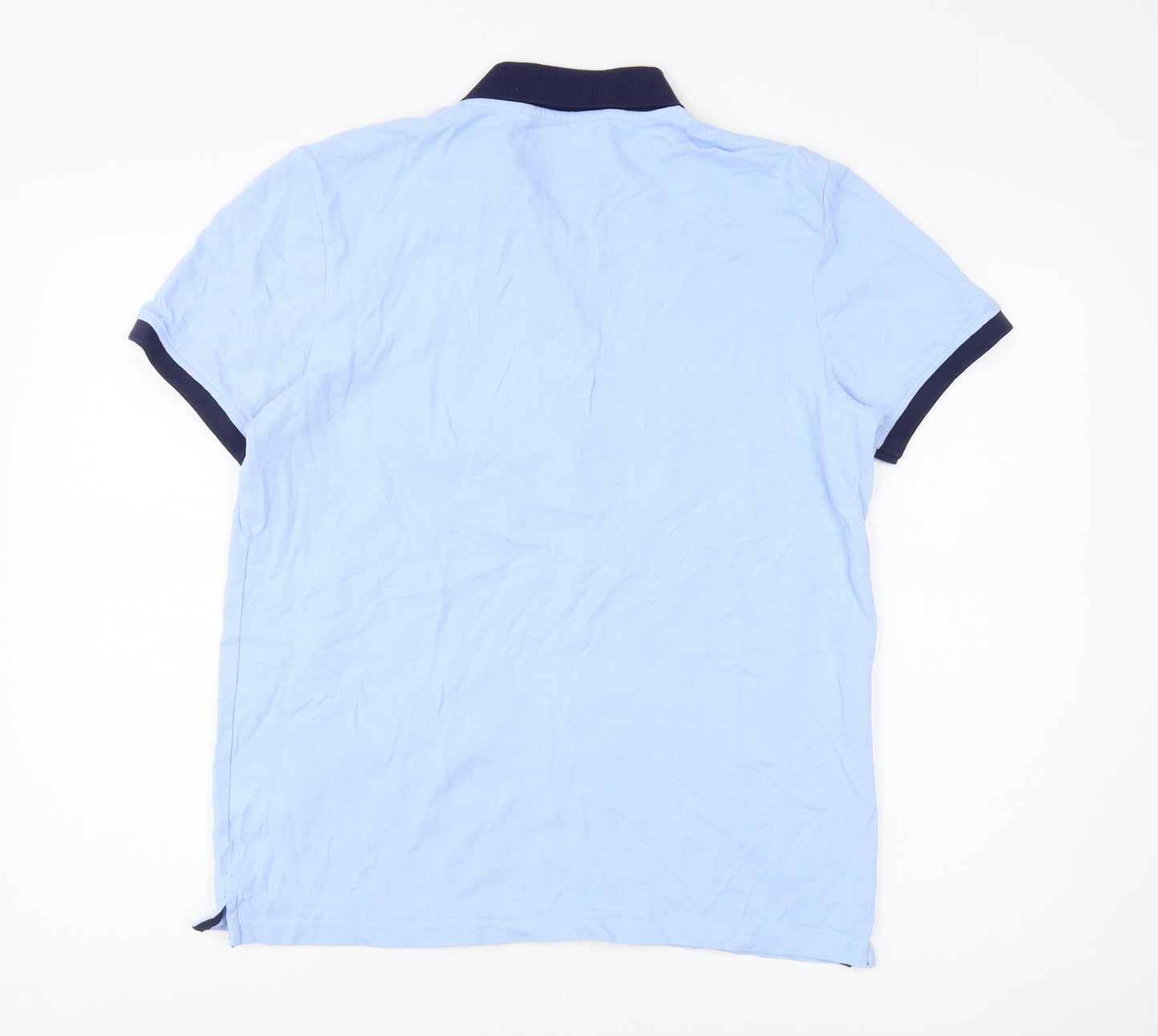 Lyle & Scott Men's Blue Polo Shirt L Cotton Casual