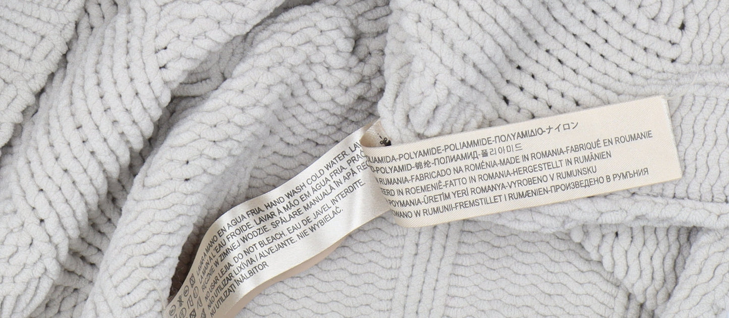 Massimo Dutti Women's Beige Roll Neck Pullover Jumper S