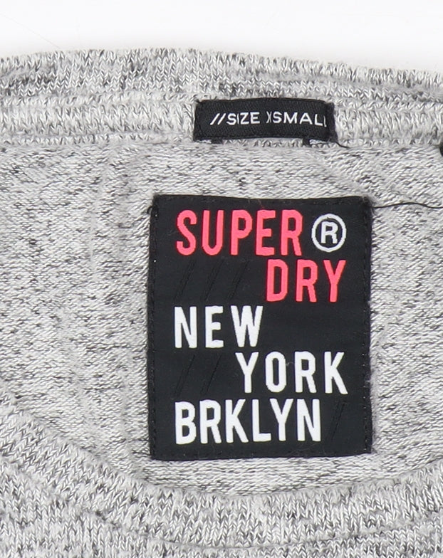 Superdry Women's Grey Sweater, Crew Neck, Size S