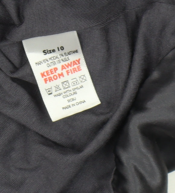 The White Company Women's Grey Top Size 10