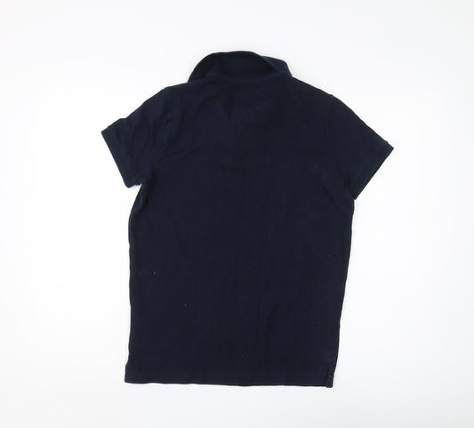 Hollister Unisex Blue Polo Shirt, Size S, Casual Wear