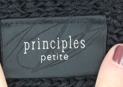 Additional view of Principles Petite Women's Black Open-Knit jumper S