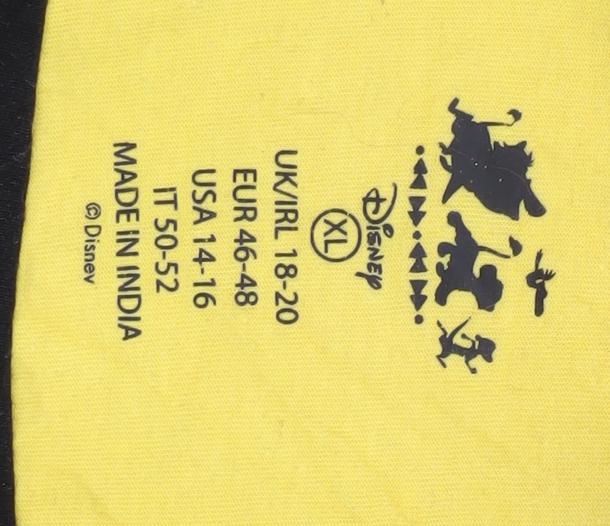 Disney Women's Yellow Lion King T-Shirt XL Casual