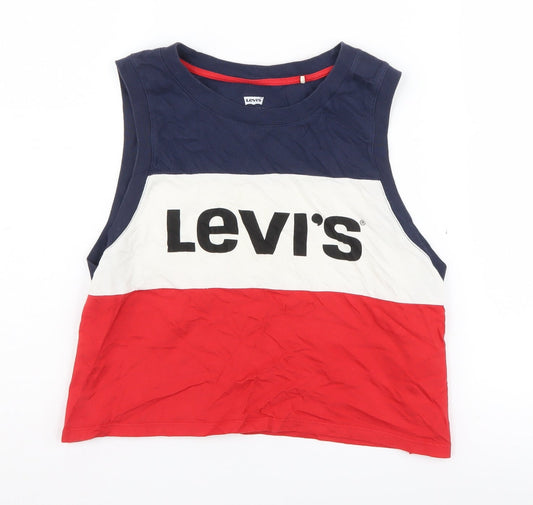 Levi's Unisex Multicoloured Cropped Tank, Size S