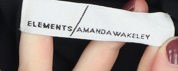 Additional view of Elements Amanda Wakeley Black Midi Dress