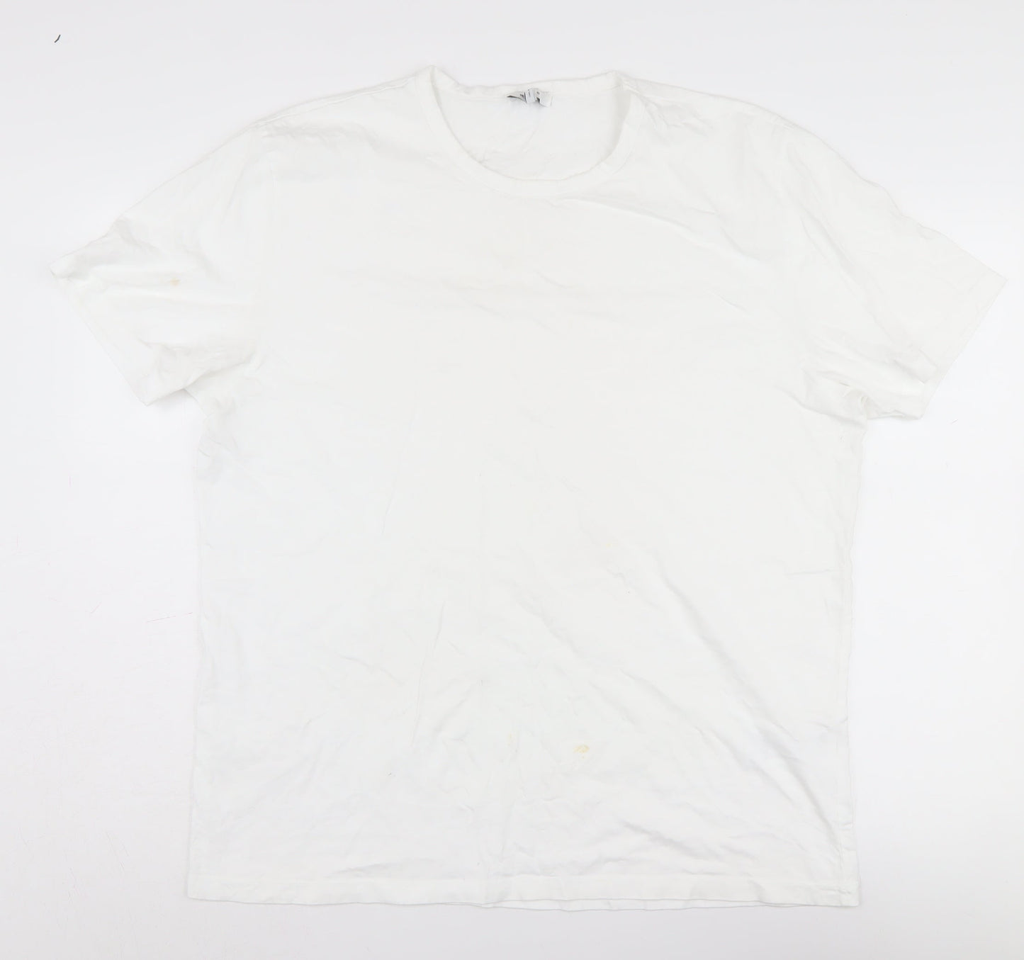 Reiss Unisex White 2XL Basic Casual T-Shirt