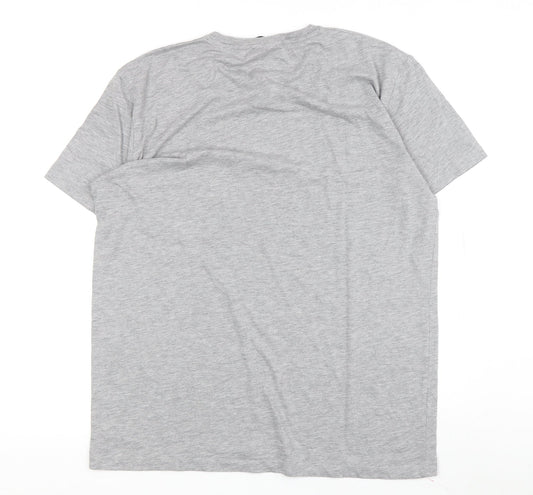 Avora London Men's Grey Anime Graphic T-Shirt, Size L