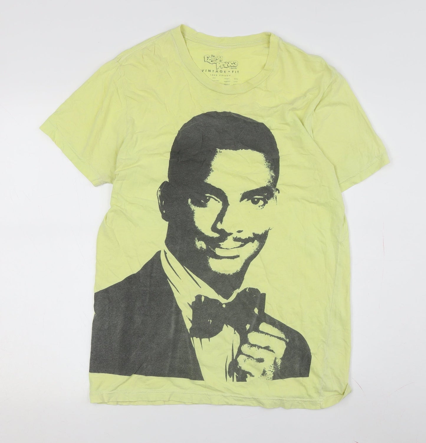 The Fresh Prince Yellow T-Shirt, Unisex M, Vintage Casual