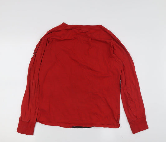 Disney Women’s Red Minnie Mouse Long Sleeve T-Shirt, Size S