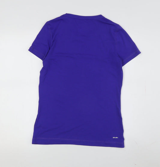 Adidas Unisex Blue M Basic T-Shirt - Casual Jersey