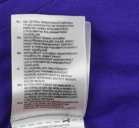 Adidas Unisex Blue M Basic T-Shirt - Casual Jersey