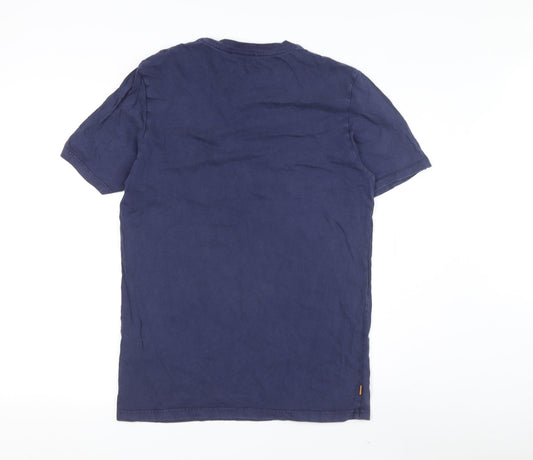 Timberland Men's Blue Crew Neck T-Shirt, Size S