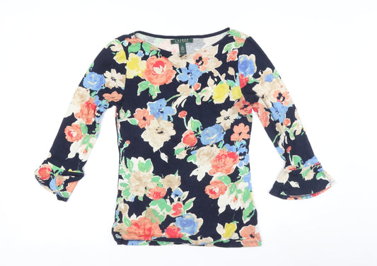 Ralph Lauren Women's Floral Tunic Blouse, Multicoloured, S