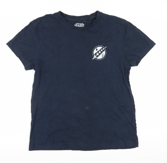 Star Wars Men's Blue Graphic T-Shirt L