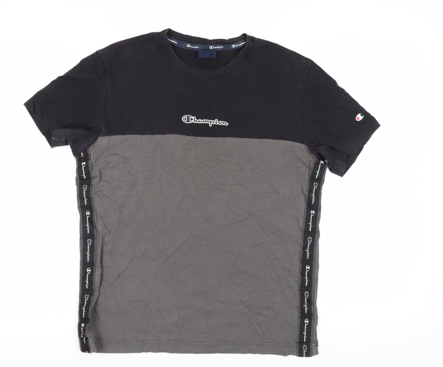 Champion Men's Colourblock Logo T-Shirt Medium