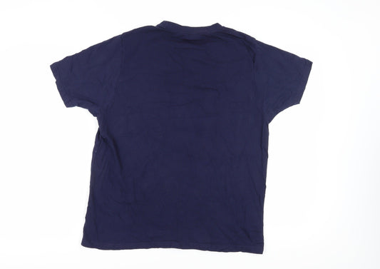 McKenzie Unisex Blue T-Shirt Size 16 Casual Crew Neck