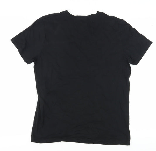 Jack & Jones Men's Black L Cotton T-Shirt