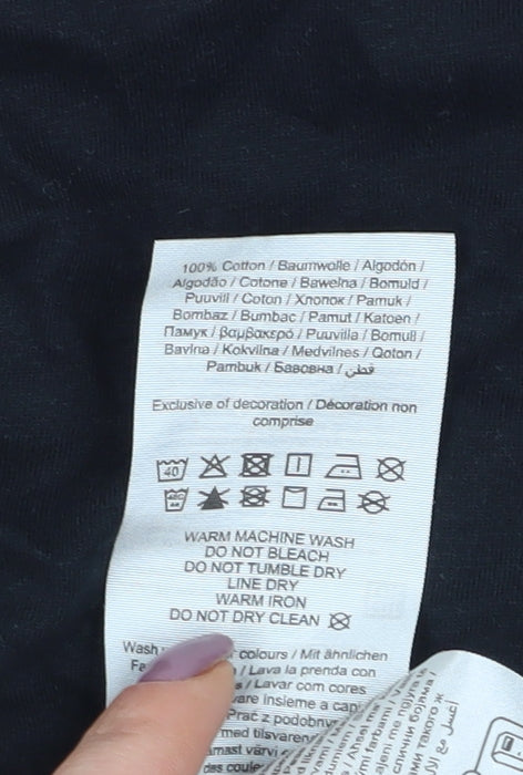 Jack & Jones Men's Black L Cotton T-Shirt