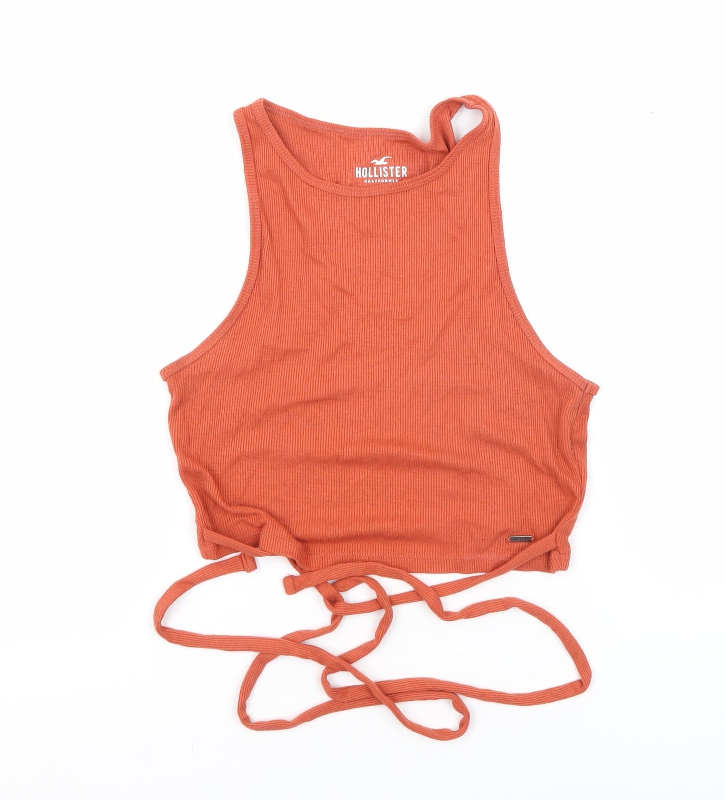 Hollister Women's Orange Tank Top S Slim Camisole