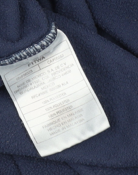 Nike Men's Blue V-Neck Pullover Jumper, Size L