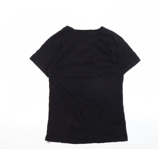 Unisex Adultss UK Size M Team GB Black 100% Cotton T-Shirt