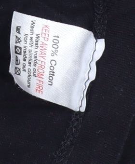 Team GB Unisex Black Medium T-Shirt with Crew Neck