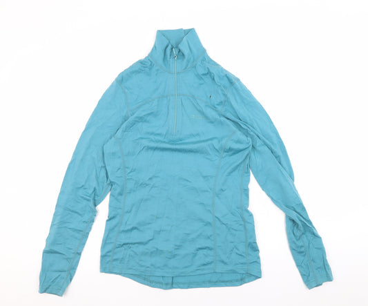 Mountain Warehouse Women's Blue Henley Sweatshirt