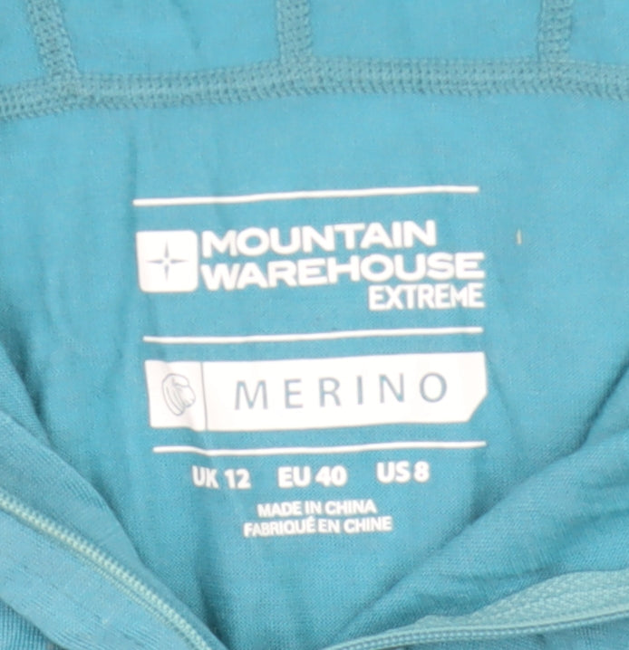 Mountain Warehouse Women's Blue Henley Sweatshirt