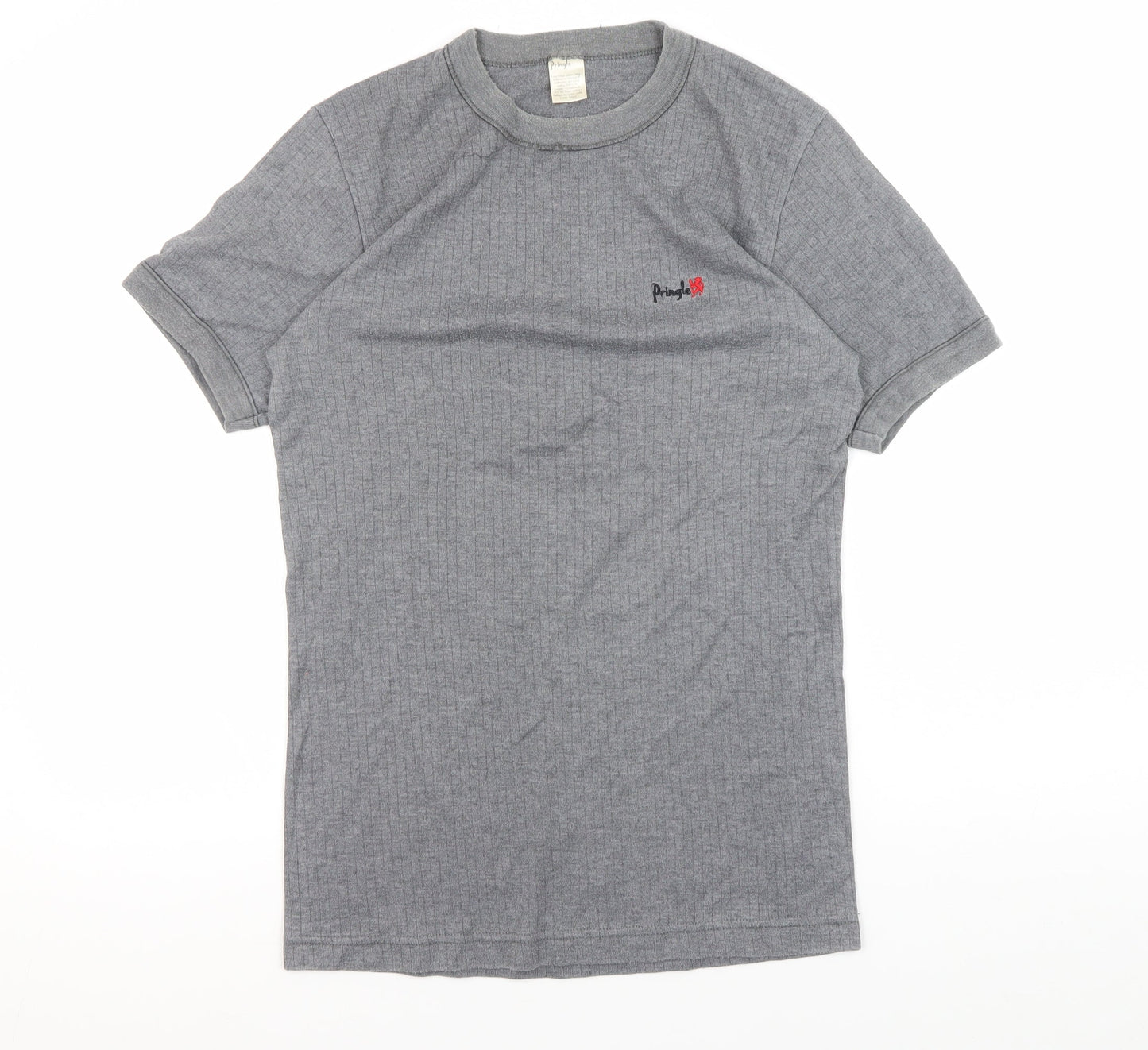Pringle Men's Grey Medium Crew Neck T-Shirt