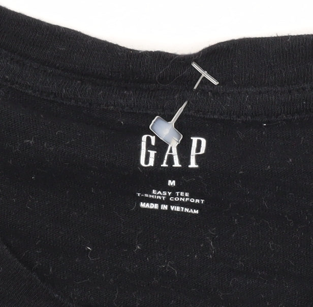 Gap Black Unisex T-Shirt, Size M, Casual Comfort