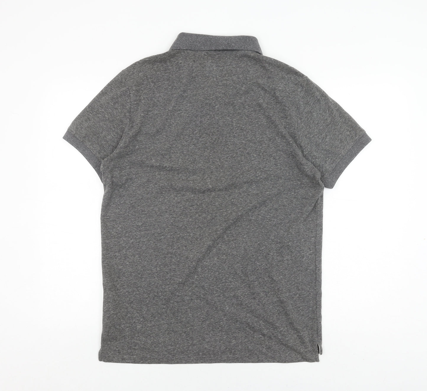 Jack Wills Grey Men's Polo, Size L, Short Sleeve, Casual