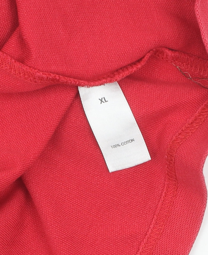 England Red Cotton T-Shirt XL for Men, Sports Style