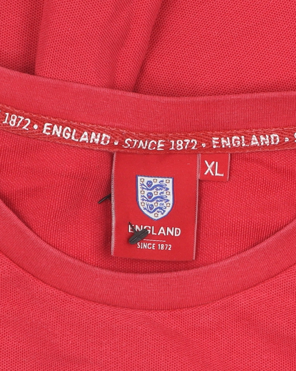 England Red Cotton T-Shirt XL for Men, Sports Style