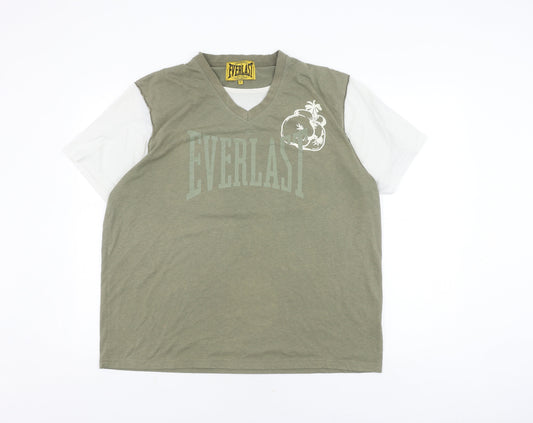 Everlast Men’s Green/White XL Sports T-Shirt