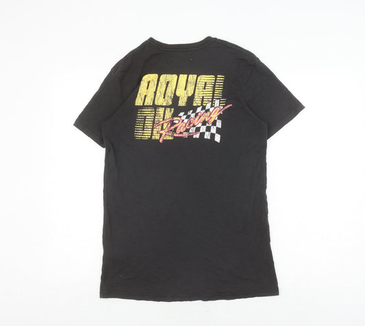 Cotton On Men's Black Racing Graphic T-Shirt, Size S