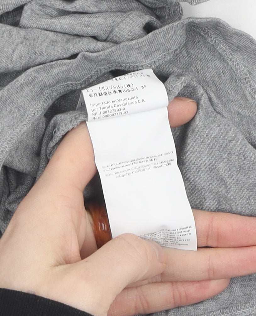 Hugo Boss Grey Men's M Logo T-Shirt Casual Style