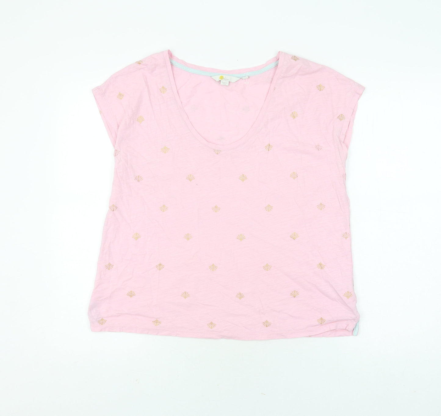 Boden Women's Pink Embroidered T-Shirt, M