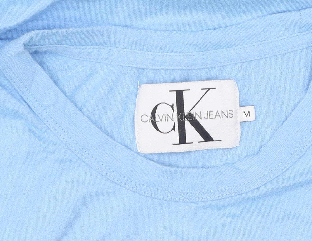 Calvin Klein Jeans Blue M Unisex Crew Neck T-Shirt