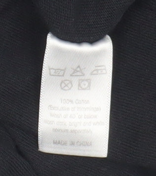 Jeff Banks Men's Black Long Sleeve T-Shirt - Size L